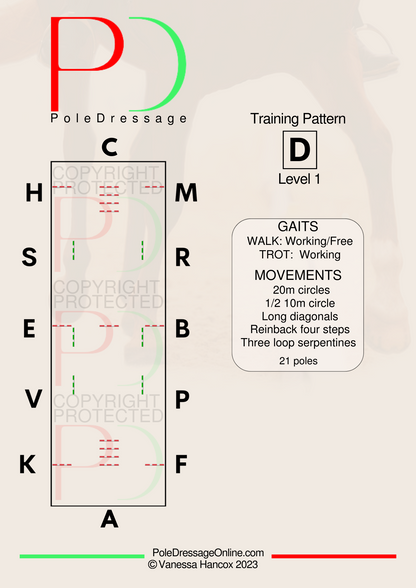 Level 1 D 21 Poles Pole Dressage online